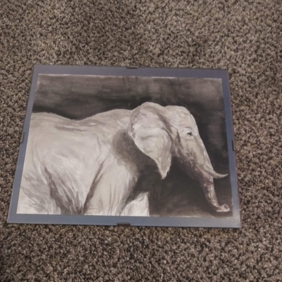 Original Watercolor Painting Elephant Wall Art Watercolors - Picture 11 of 13